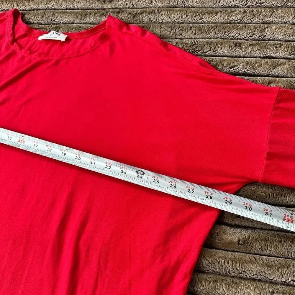 🎉5 for $45🎉 Zenana red top blouse shirt size XL